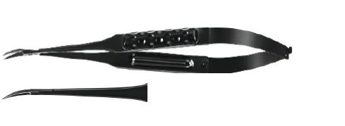 Мікро ножиці вигнуті гострі/гострі 140 мм